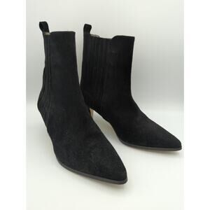Ivylee Copenhagen Black Suede Pull On Ankle Boots Size EU38 (US7.5-8)